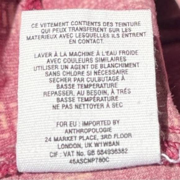 🌻Anthropologie {Pilcro} The Serif Printed Corduroy  Boho Jean Leggings Size 26 - Picture 11 of 11